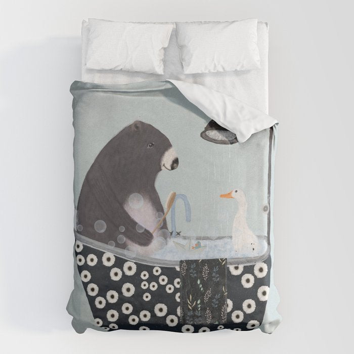bath time Duvet Cover Gallery Image 6