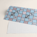 Capricorn Checkered Print Wrapping Paper Gallery Image 2