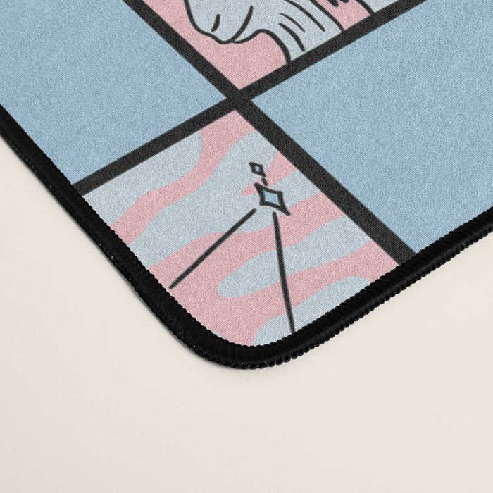 Capricorn Checkered Print Desk Mat Gallery Image 4