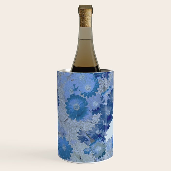 Blue Daisies Wine Chiller Gallery Image 3