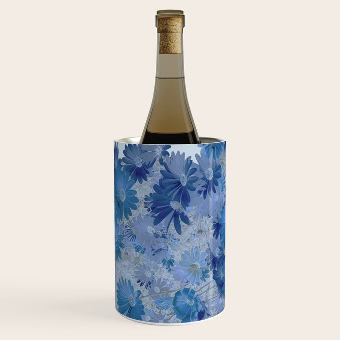 Blue Daisies Wine Chiller Gallery Image 2