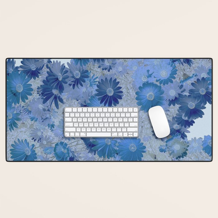 Blue Daisies Desk Mat Gallery Image 1