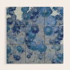 Blue Daisies Wood Wall Art Gallery Image 1