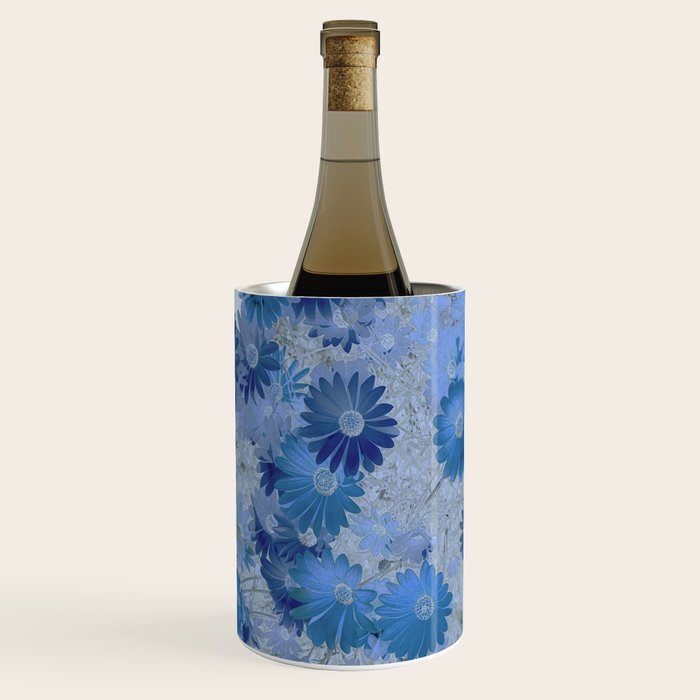 Blue Daisies Wine Chiller Gallery Image 1