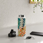 colorful palm leaves Water Bottle Gallery Image 4