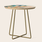 colorful palm leaves Side Table Gallery Image 1