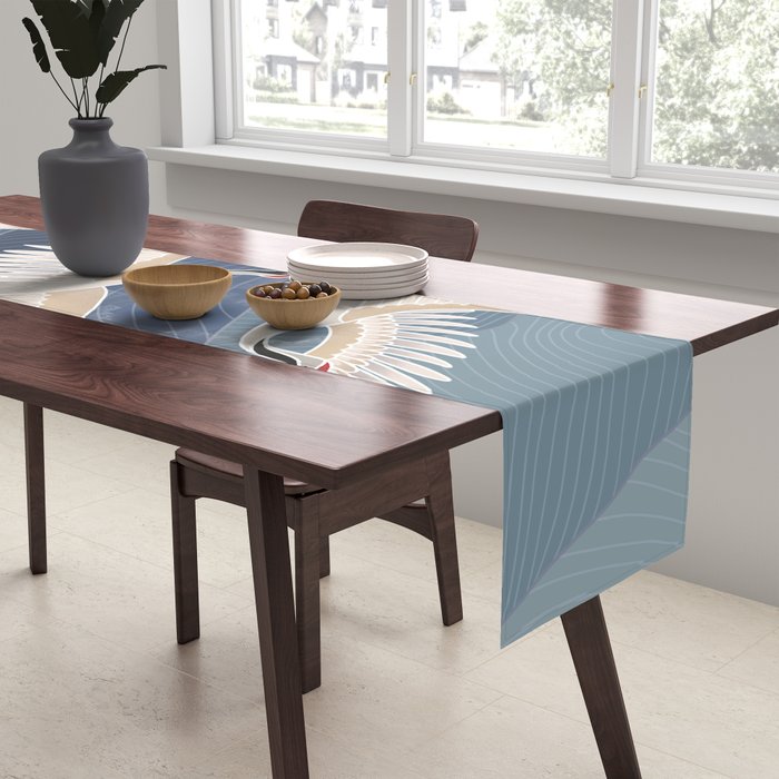 cranes, asian style art Table Runner Gallery Image 2