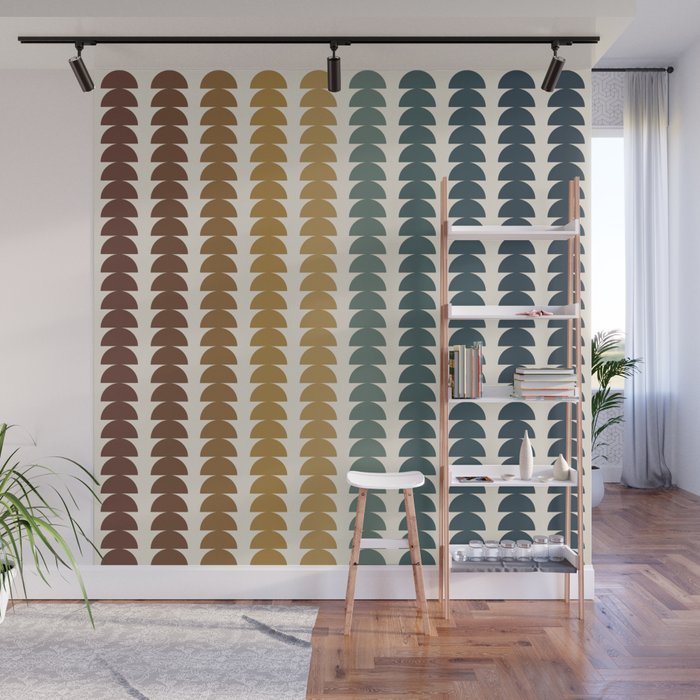 Maude Pattern XX Earthy Rustic Wall Mural Gallery Image 1