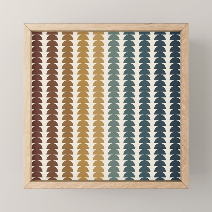 Maude Pattern XX Earthy Rustic Mini Art Print Gallery Image 1