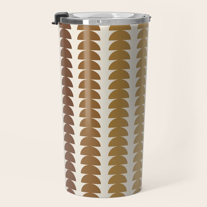 Maude Pattern XX Earthy Rustic Travel Mug Gallery Image 3