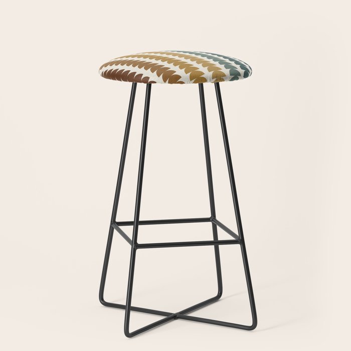 Maude Pattern XX Earthy Rustic Stool Gallery Image 1