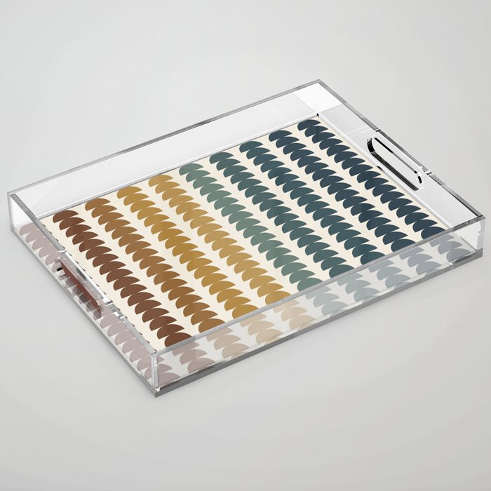Maude Pattern XX Earthy Rustic Acrylic Tray Gallery Image 1