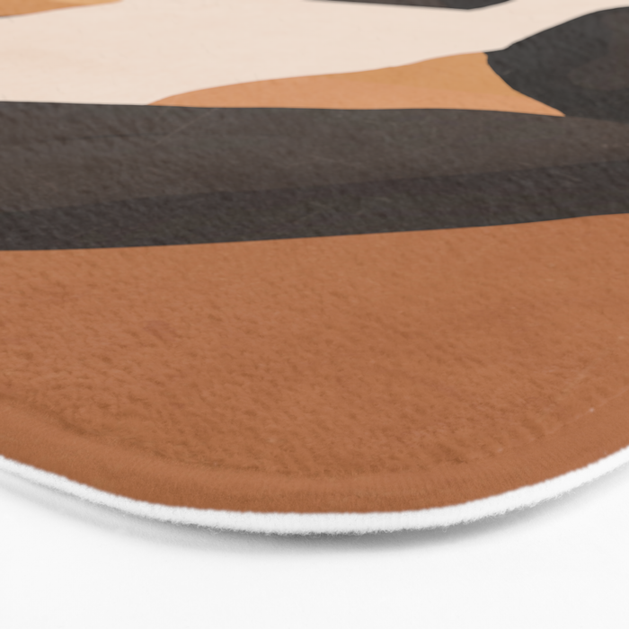 Minimal Abstract Art Sunset Girl 4 Bath Mat Gallery Image 3