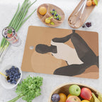 Minimal Abstract Art Sunset Girl 4 Cutting Board Gallery Image 2