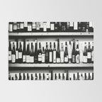 Wine Bottles in Black And White #decor #society6 #buyart Rug Gallery Image 2