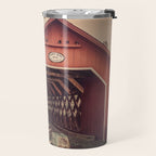 Creamery Covered Bridge Battleboro Vermont Red Historic Romantic Enclosure  Travel Mug Gallery Image 2