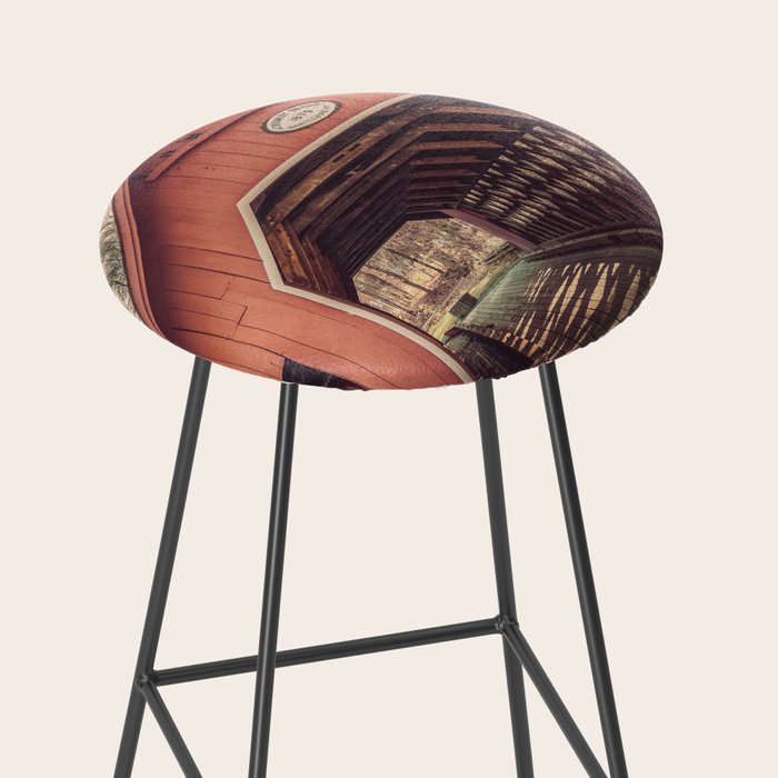 Creamery Covered Bridge Battleboro Vermont Red Historic Romantic Enclosure  Stool Gallery Image 2