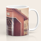 Creamery Covered Bridge Battleboro Vermont Red Historic Romantic Enclosure  Coffee Mug Gallery Image 1