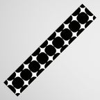 Retro '50s Shapes in Black and White Table Runner Gallery Image 3