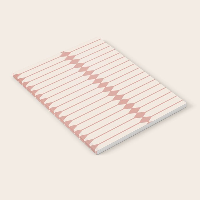 Minimal Geometric Pattern - Rose Notebook Gallery Image 2