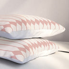 Minimal Geometric Pattern - Rose Pillow Sham Gallery Image 3