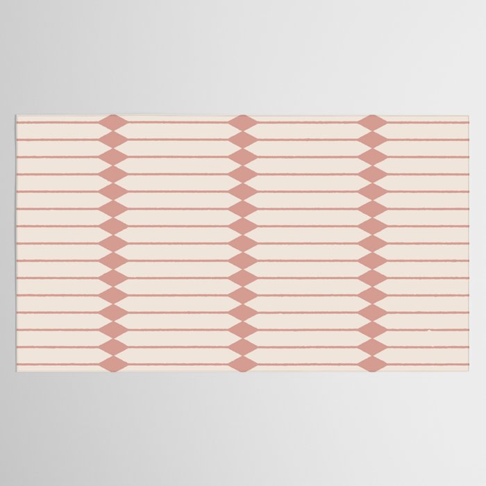 Minimal Geometric Pattern - Rose Tablecloth Gallery Image 2