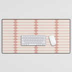 Minimal Geometric Pattern - Rose Desk Mat Gallery Image 1