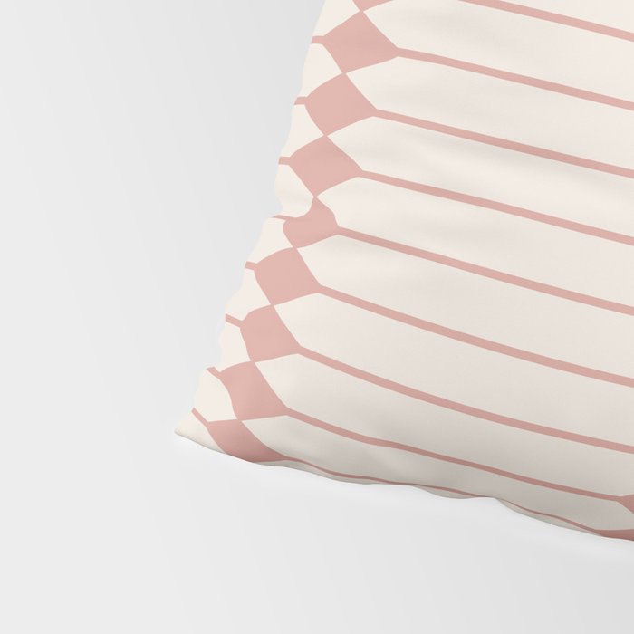 Minimal Geometric Pattern - Rose Pillow Sham Gallery Image 4