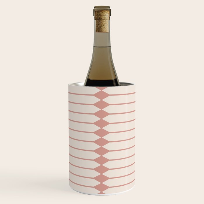 Minimal Geometric Pattern - Rose Wine Chiller Gallery Image 1