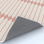 Minimal Geometric Pattern - Rose Rug Gallery Image 4