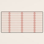 Minimal Geometric Pattern - Rose Desk Mat Gallery Image 3
