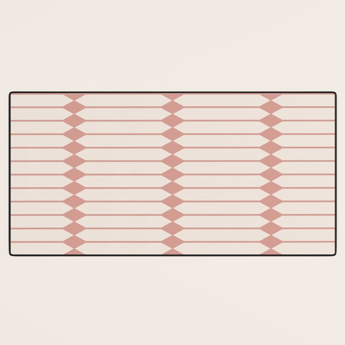 Minimal Geometric Pattern - Rose Desk Mat Gallery Image 3