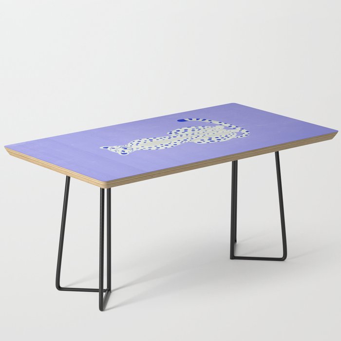 Periwinkle Cheetah Coffee Table Gallery Image 1