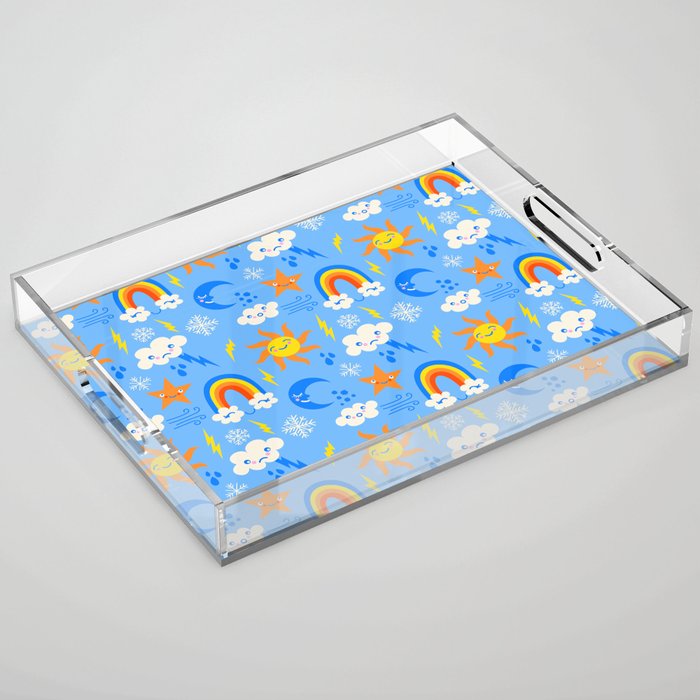 Whimsical Weather Acrylic Tray Gallery Image 1