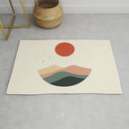 Cat Landscape 137: Holding up the Sun for you Rug Gallery Image 1