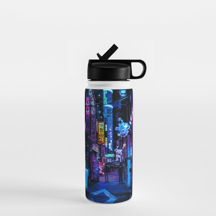 Tokyo's Moody Blue Vibes Water Bottle