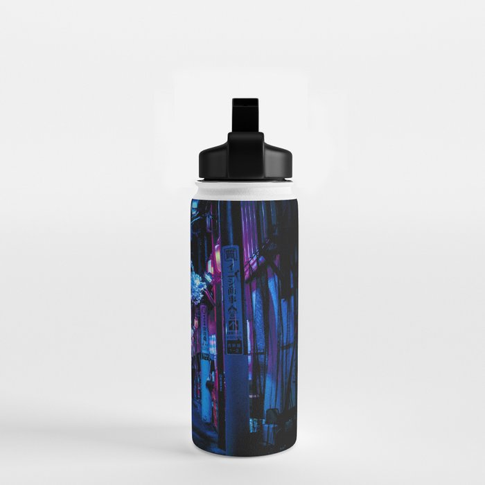 Tokyo's Moody Blue Vibes Water Bottle Gallery Image 2