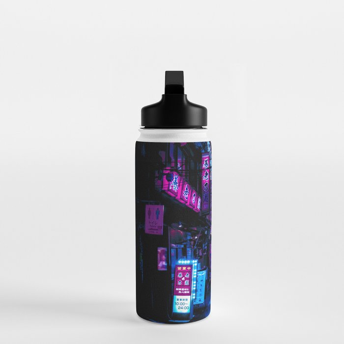 Tokyo's Moody Blue Vibes Water Bottle Gallery Image 3