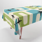 Mid Century Modern Tablecloth Gallery Image 1