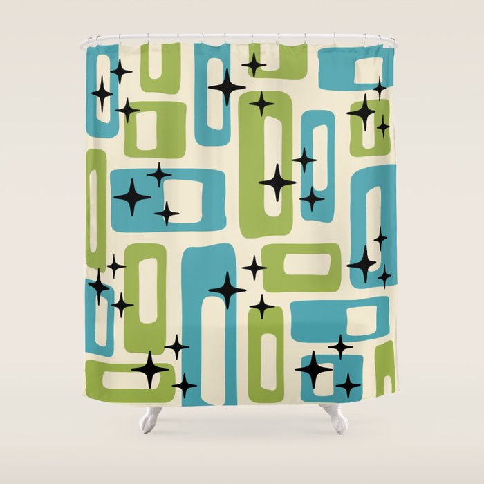 Mid Century Modern Shower Curtain Gallery Image 1
