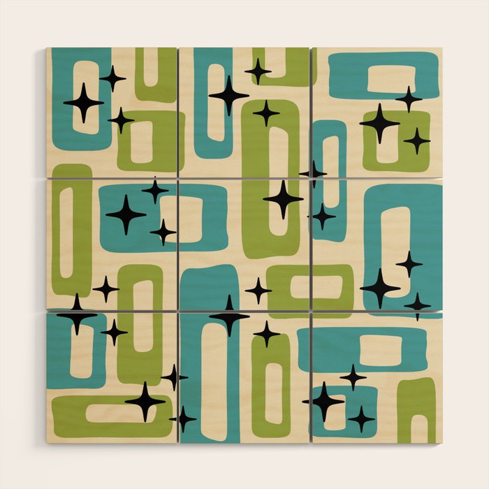 Mid Century Modern Wood Wall Art Gallery Image 1