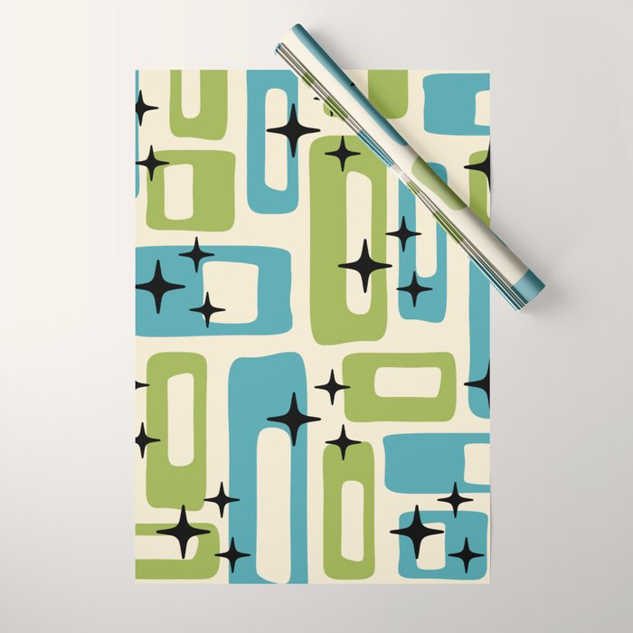Mid Century Modern Wrapping Paper Gallery Image 1