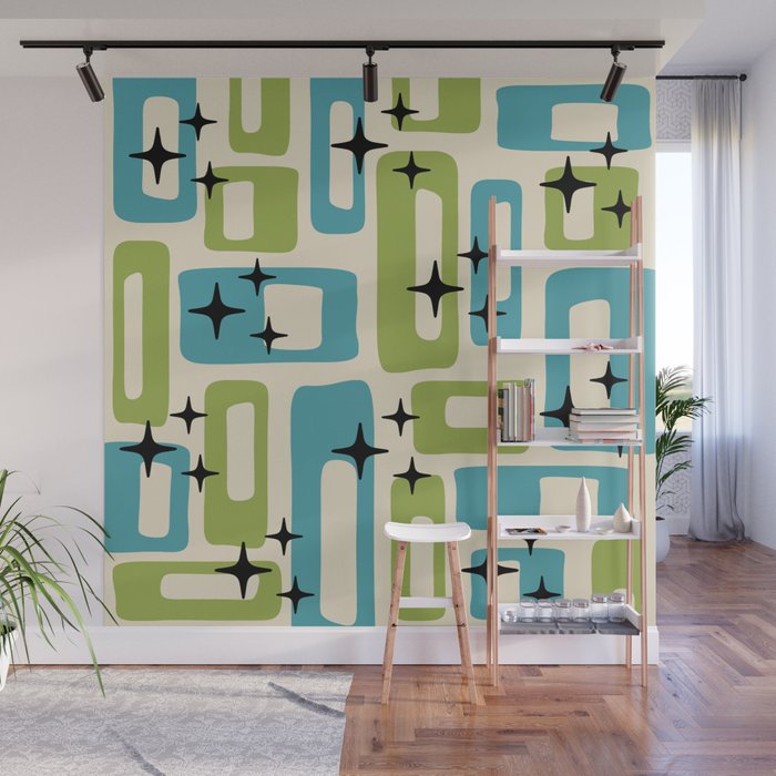 Mid Century Modern Wall Mural Gallery Image 1
