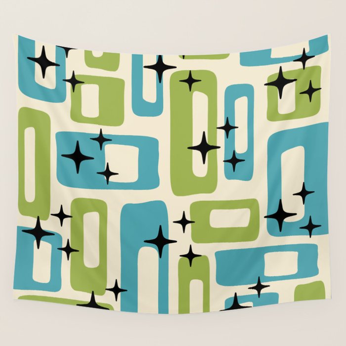 Mid Century Modern Wall Tapestry Gallery Image 4