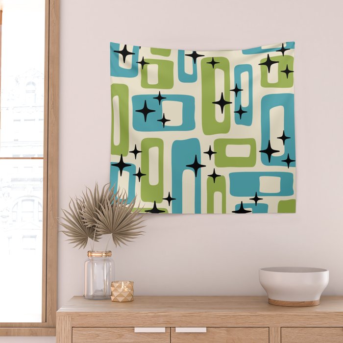 Mid Century Modern Wall Tapestry Gallery Image 2