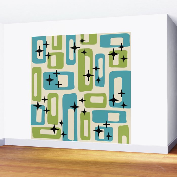 Mid Century Modern Wall Mural Gallery Image 2