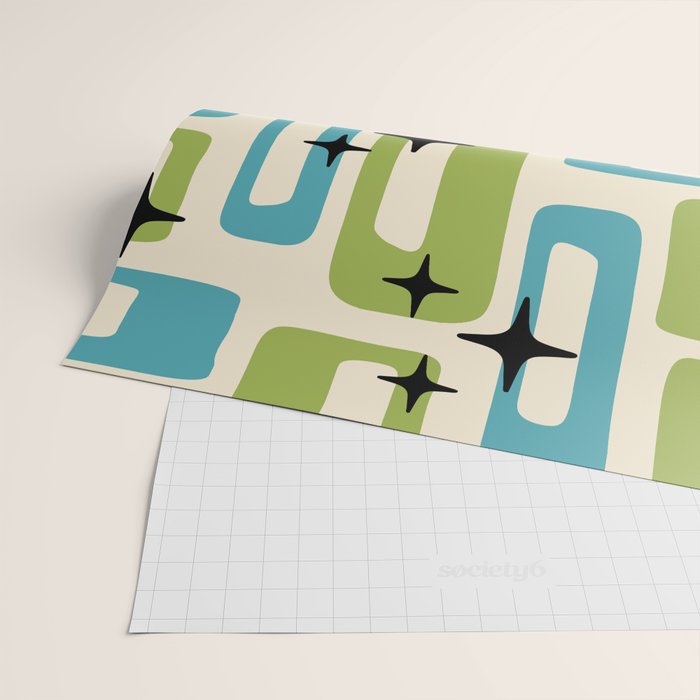 Mid Century Modern Wrapping Paper Gallery Image 2