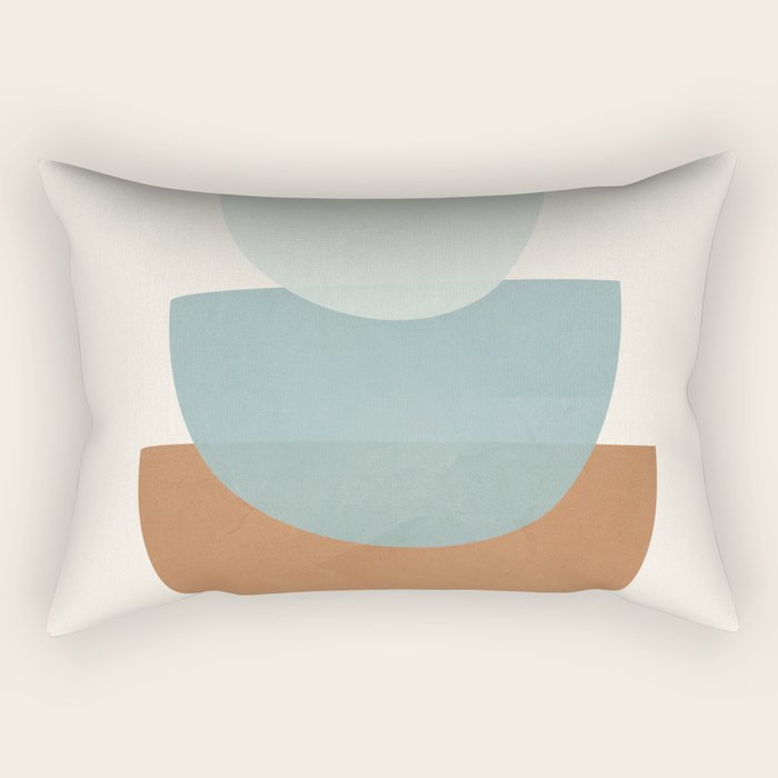 Azzurro Shapes No 56 Rectangular Pillow Gallery Image 2