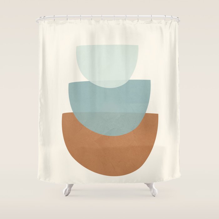 Azzurro Shapes No 56 Shower Curtain Gallery Image 1