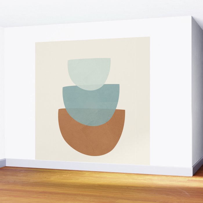 Azzurro Shapes No 56 Wall Mural Gallery Image 2